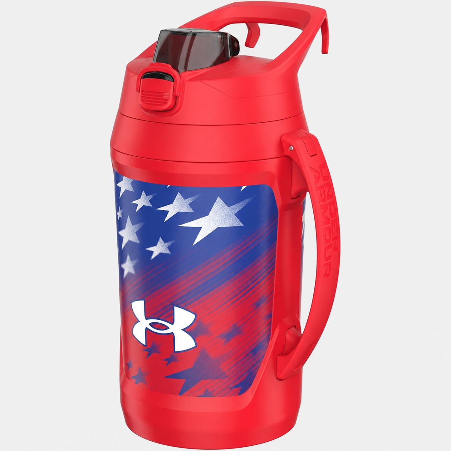 Under Armour Insulated Water Bottle with Handle & Fence Hook, Half Gallon Sports Water Jug, Leak-Resistant & BPA-Free for Baseball, Football & Gym - Black/Black, 64oz
