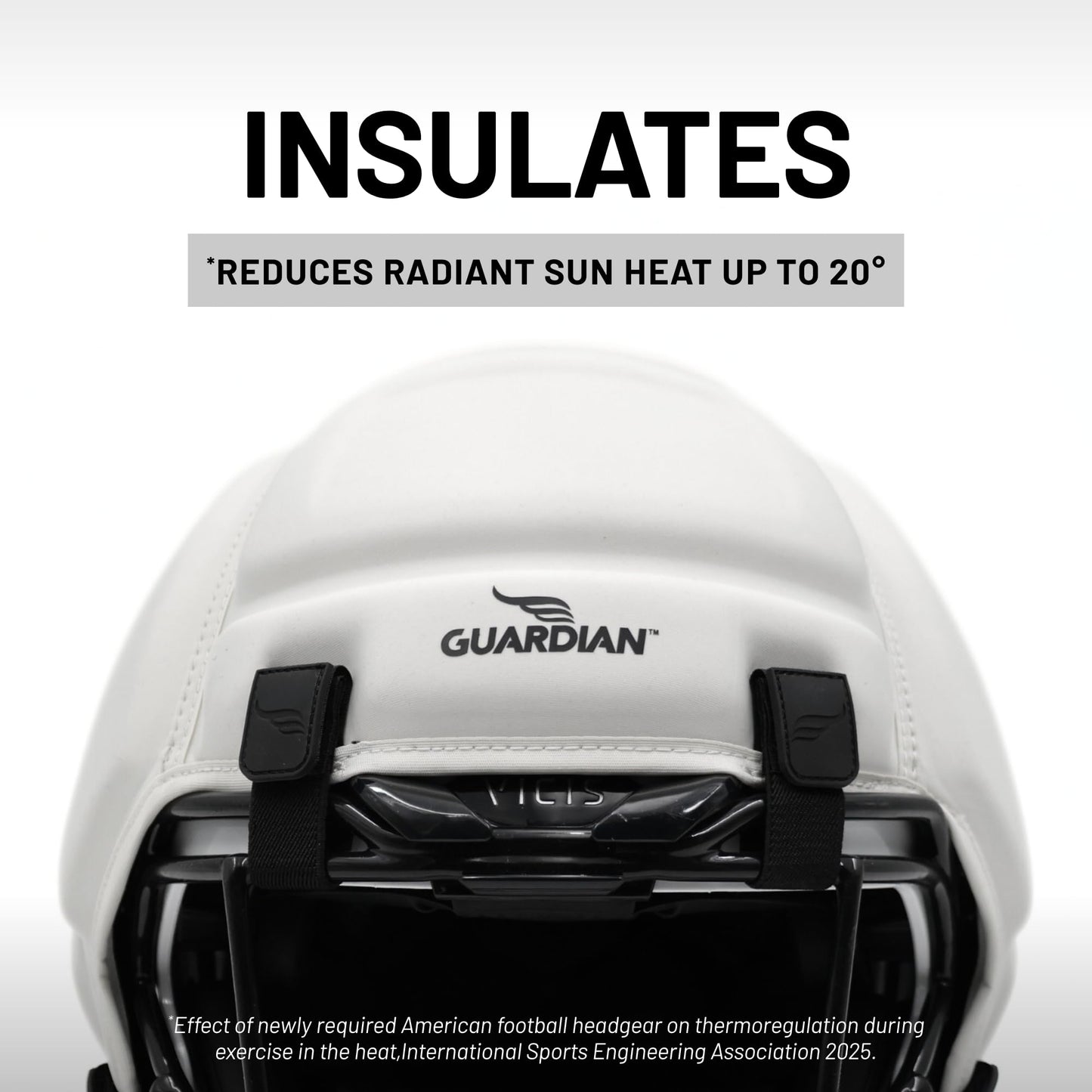 Guardian Cap 2.0 - Soft-Shell Helmet Cover for Football - Reduces Impact and Protects Helmets - One Size Fits All for Youth, High School and College Programs