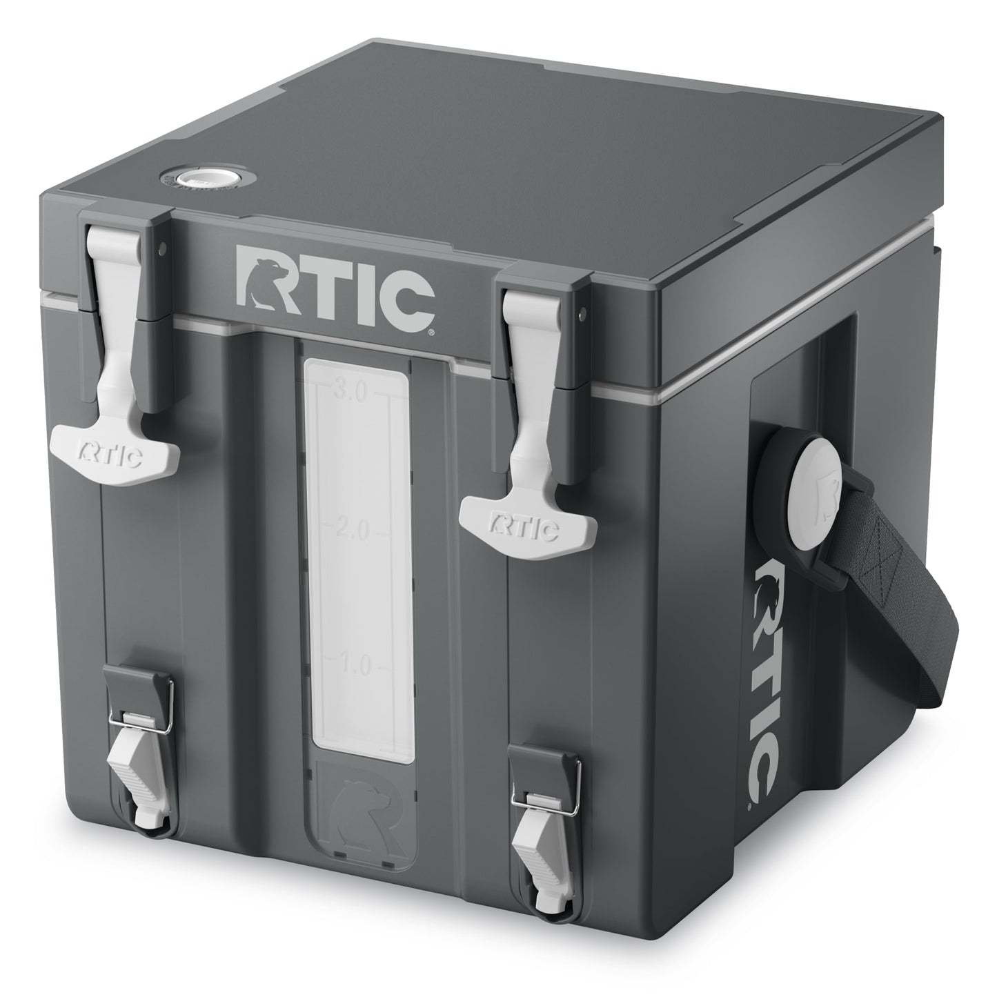 RTIC Halftime 3 Gallon Water Cooler Dispenser, Dual Taps, White | Insulated Beverage Dispenser for Sports, Parties, Camping, BBQ and Picnics, Dual Taps, Stackable, BPA Free