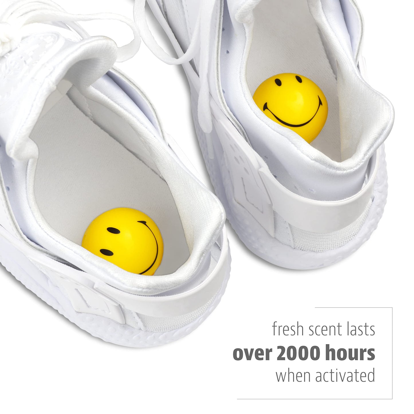 Sneaker Balls Odor-Fighting Shoe Fresheners, Eliminates Unpleasant Smells, Perfect For Sneakers, Gym Bags, Gear Bags, Drawers, Lockers, And More!, Football, 2 Pack