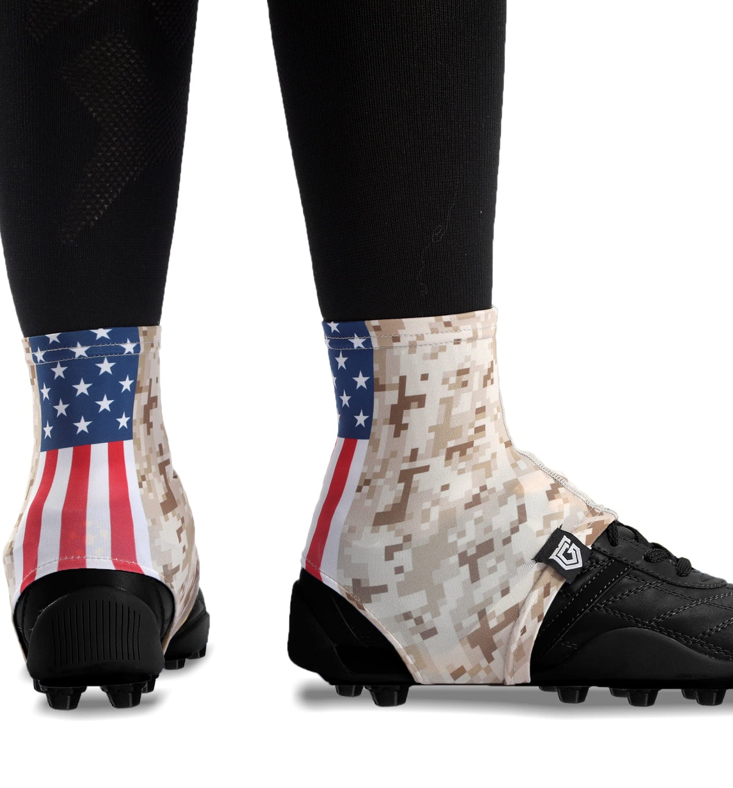 Gridiron Gladiator Football Spats - Spat Cleat Covers for Youth or Adult - Cover Cleats for Baseball Soccer Football - Shoe Sleeves - Sports Gear - Green - Medium