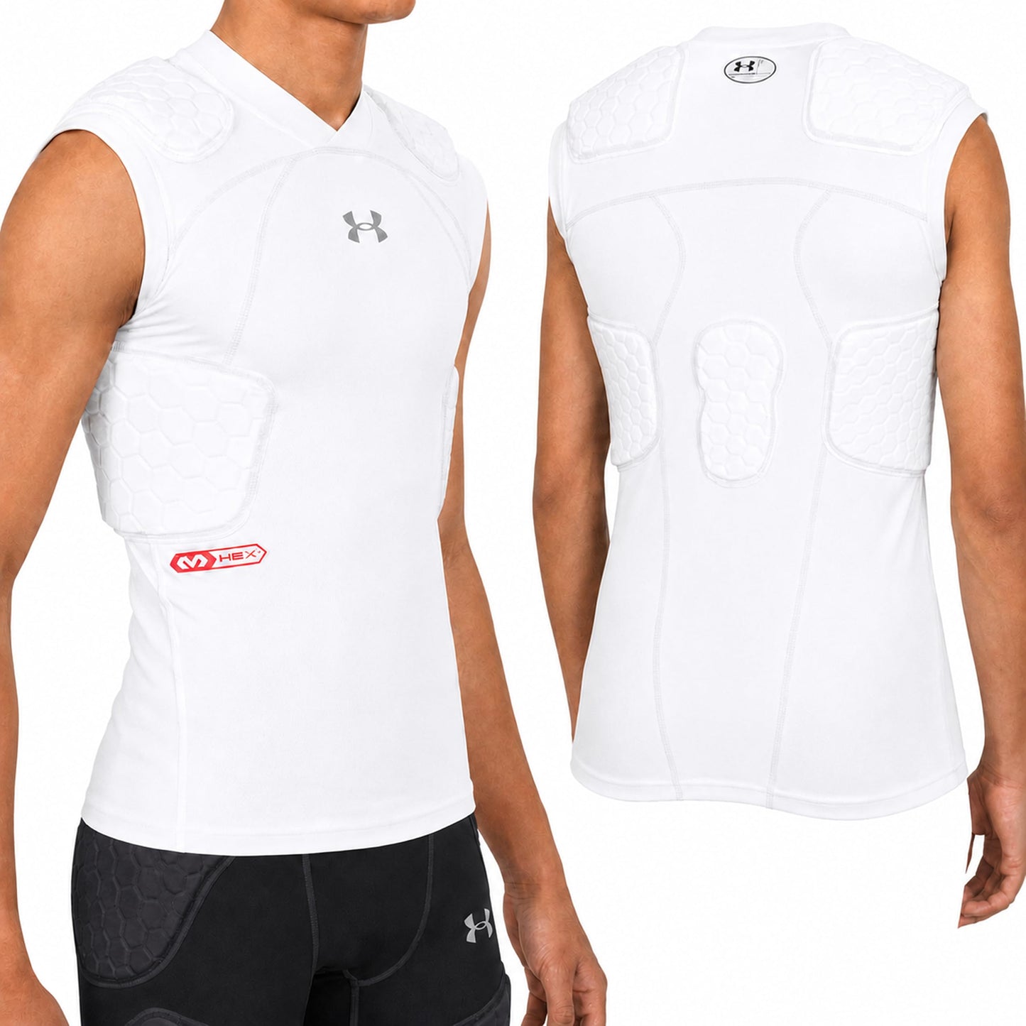 Under Armour Gameday Pro 5-Pad Youth Football Compression Shirt Protective Top