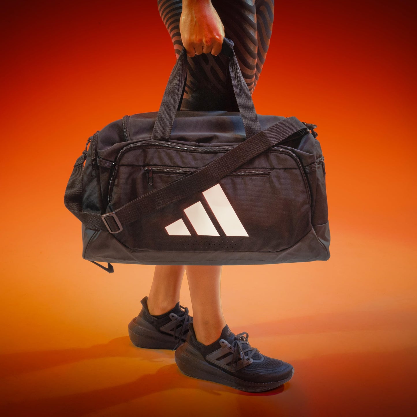 adidas Defender 5 Duffel Bag for Sports, Gym and Travel, Black, OSFA