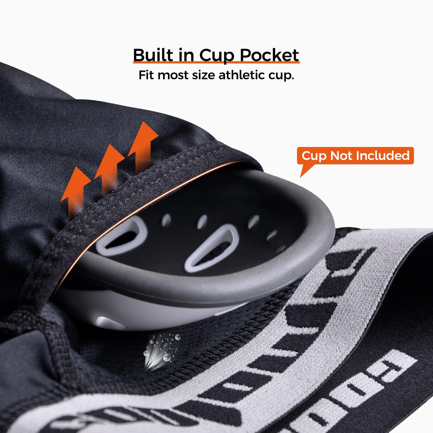 COOLOMG Youth Football Girdle 5-Pad Integrated Hip Thigh Tailbone Pads | Boys Football Padded Compression Shorts with Cup Pocket