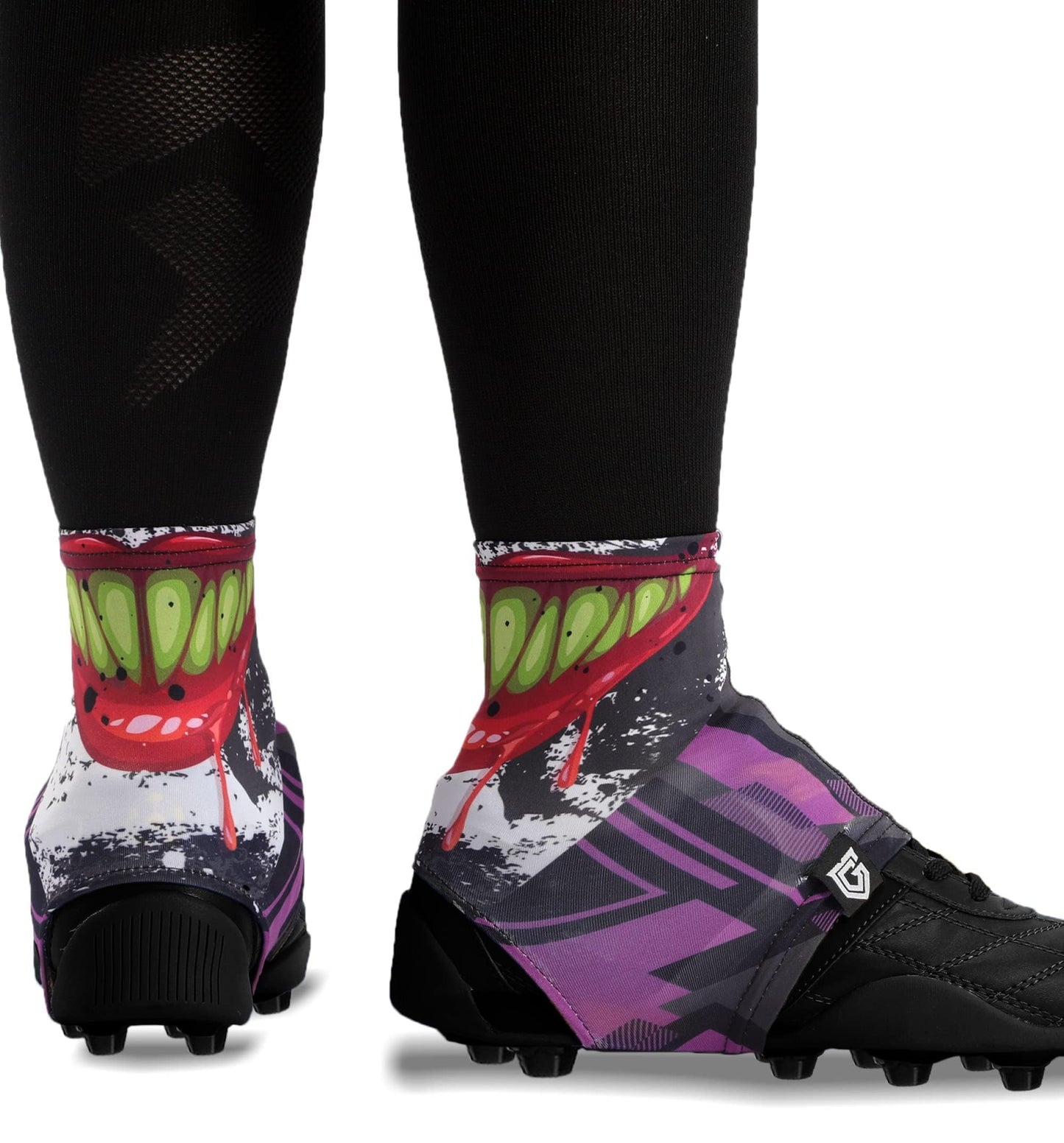 Gridiron Gladiator Football Spats - Spat Cleat Covers for Youth or Adult - Cover Cleats for Baseball Soccer Football - Shoe Sleeves - Sports Gear - Green - Medium