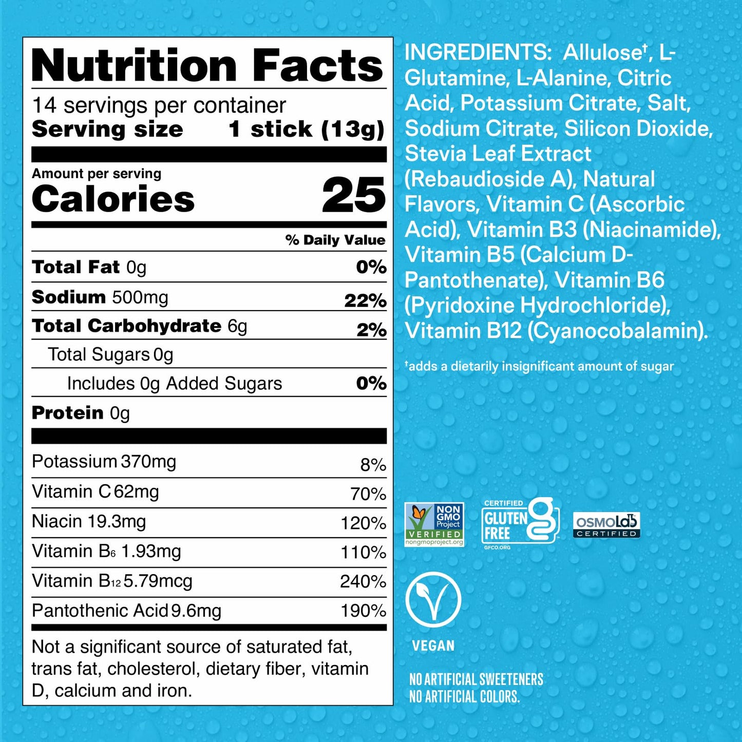 Liquid I.V.® Hydration Multiplier® Sugar-Free - Ring Pop Cherry | Electrolyte Powder Drink Mix | 1 Pack (14 Servings)