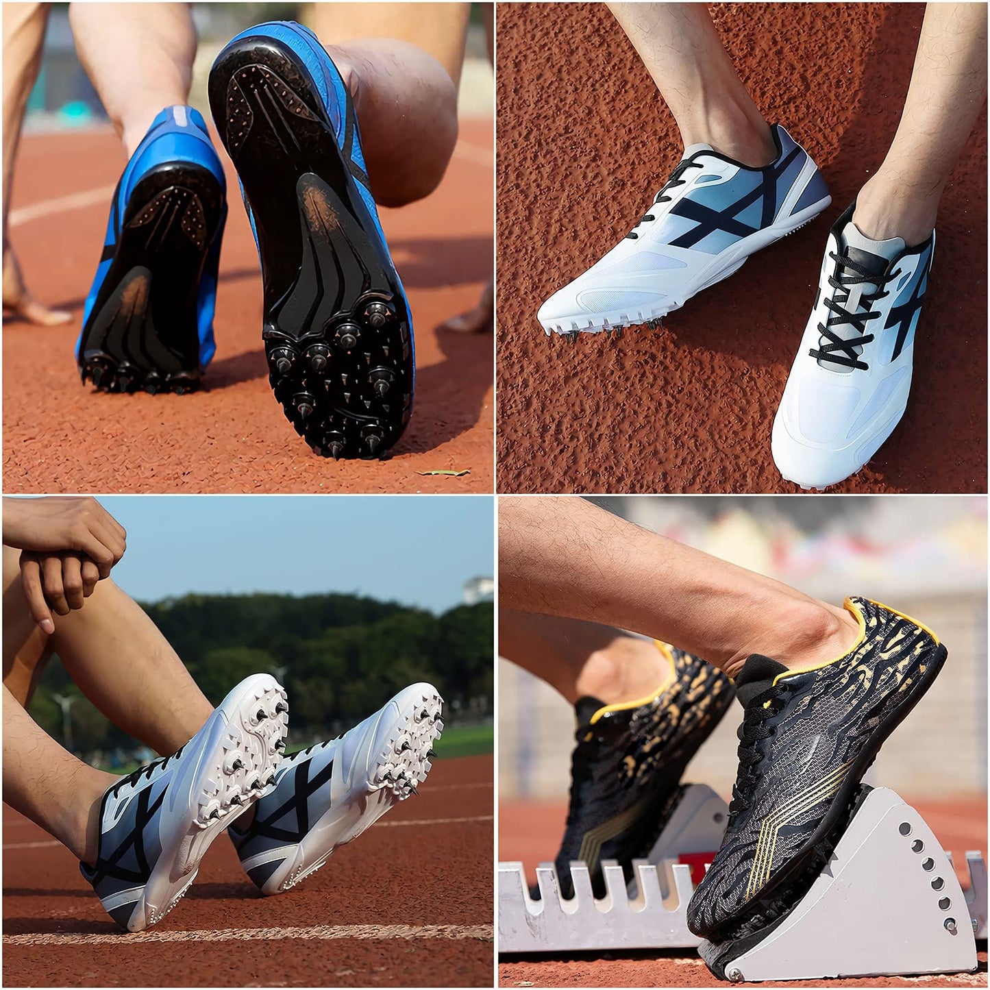 JULMELON 120PCS 1/4inch Stainless Steel Track and Cross Country Spikes Golf Shoe Spikes with Spike Wrench, Replacement Spikes for Sprint Sports Short Running Track Shoes