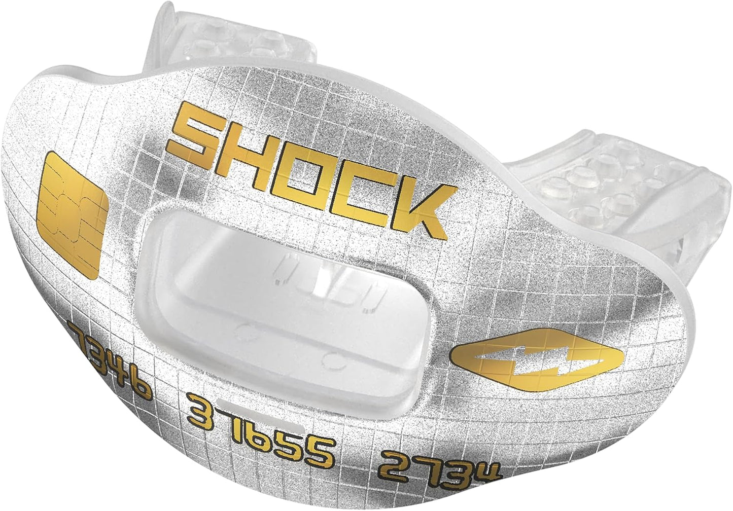 Shock Doctor Football Lip Guard Mouthpiece with Strap – Breathable, Wide Opening – Adult & Youth OSFA