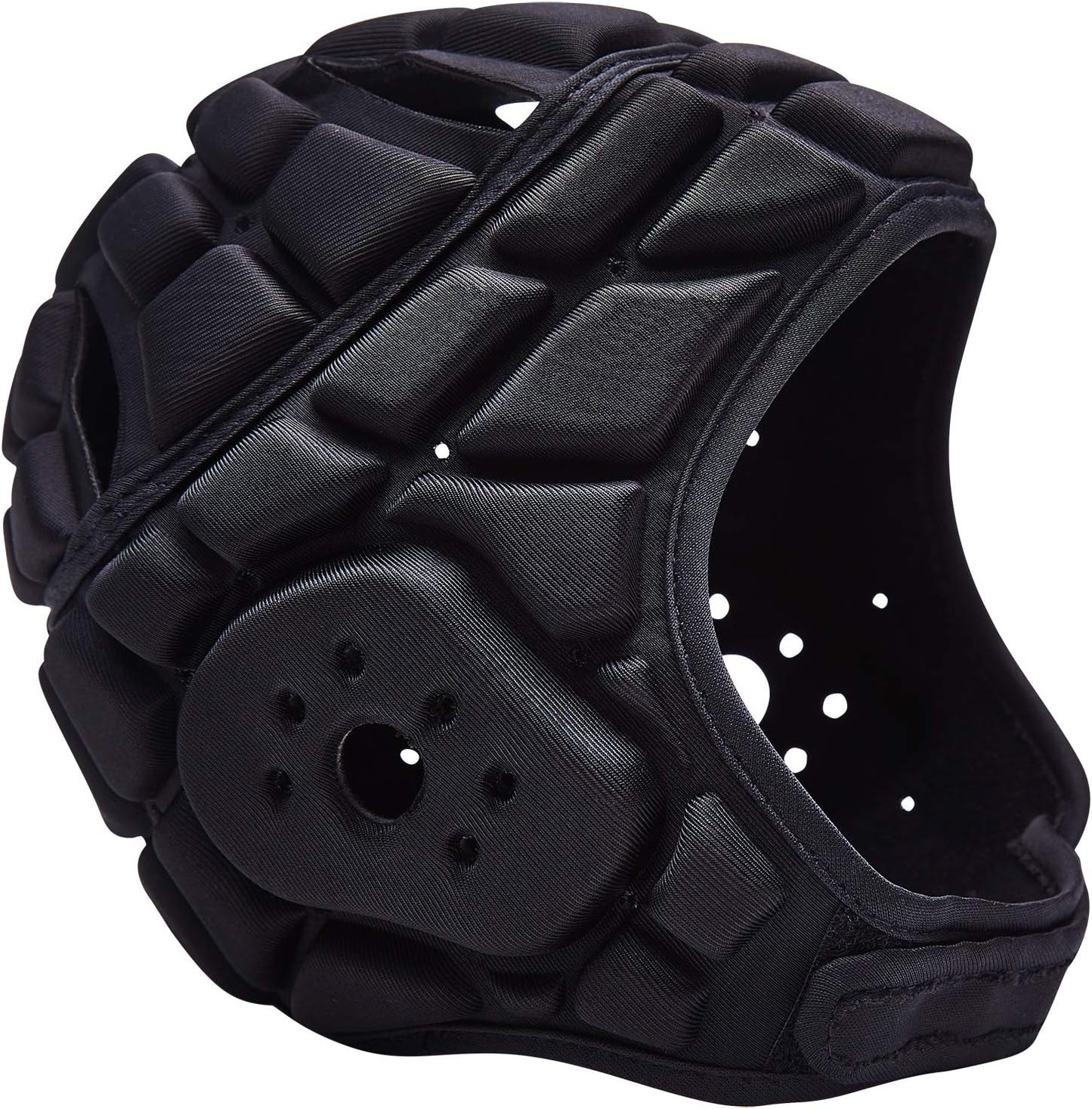COOLOMG Soft Shell Flag Football Helmet 7v7 Rugby Helmet Scrum Cap | Soft Padded Helmet Soccer Goalie Headgear Adjustable Head Protector for Youth Kids Adult