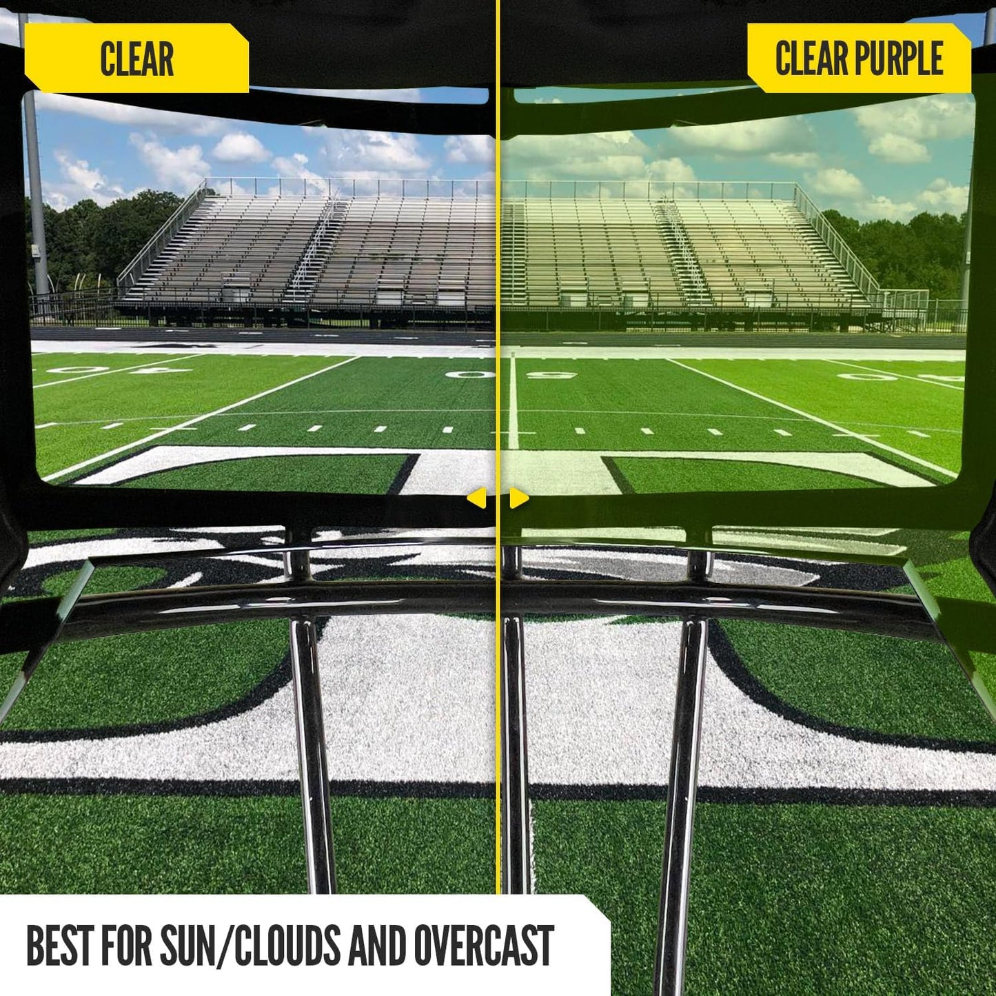 Nxtrnd VZR3 Football Visor, Curved Lens Technology, Fits Adult & Youth Football Helmets