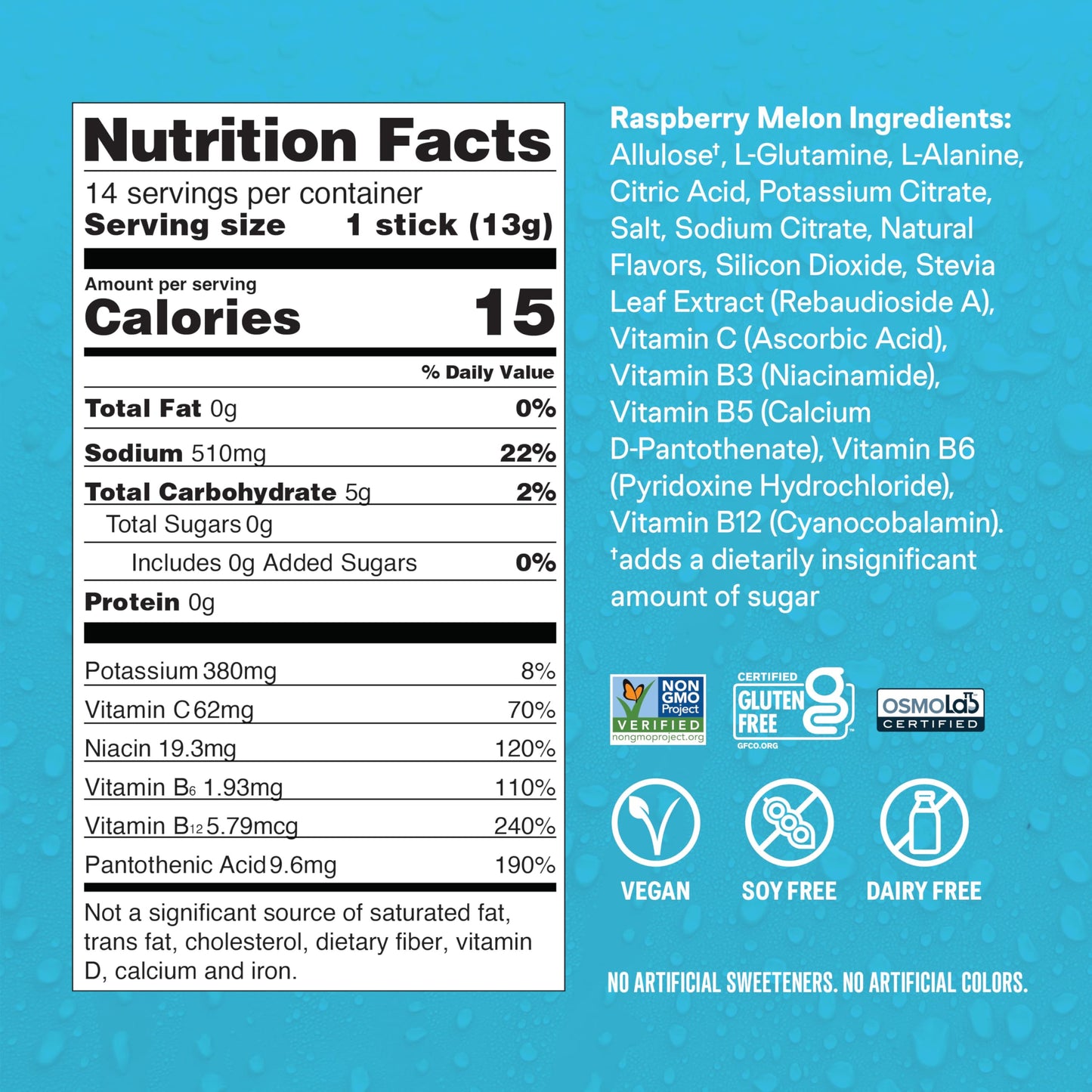 Liquid I.V.® Hydration Multiplier® Sugar-Free - Ring Pop Cherry | Electrolyte Powder Drink Mix | 1 Pack (14 Servings)