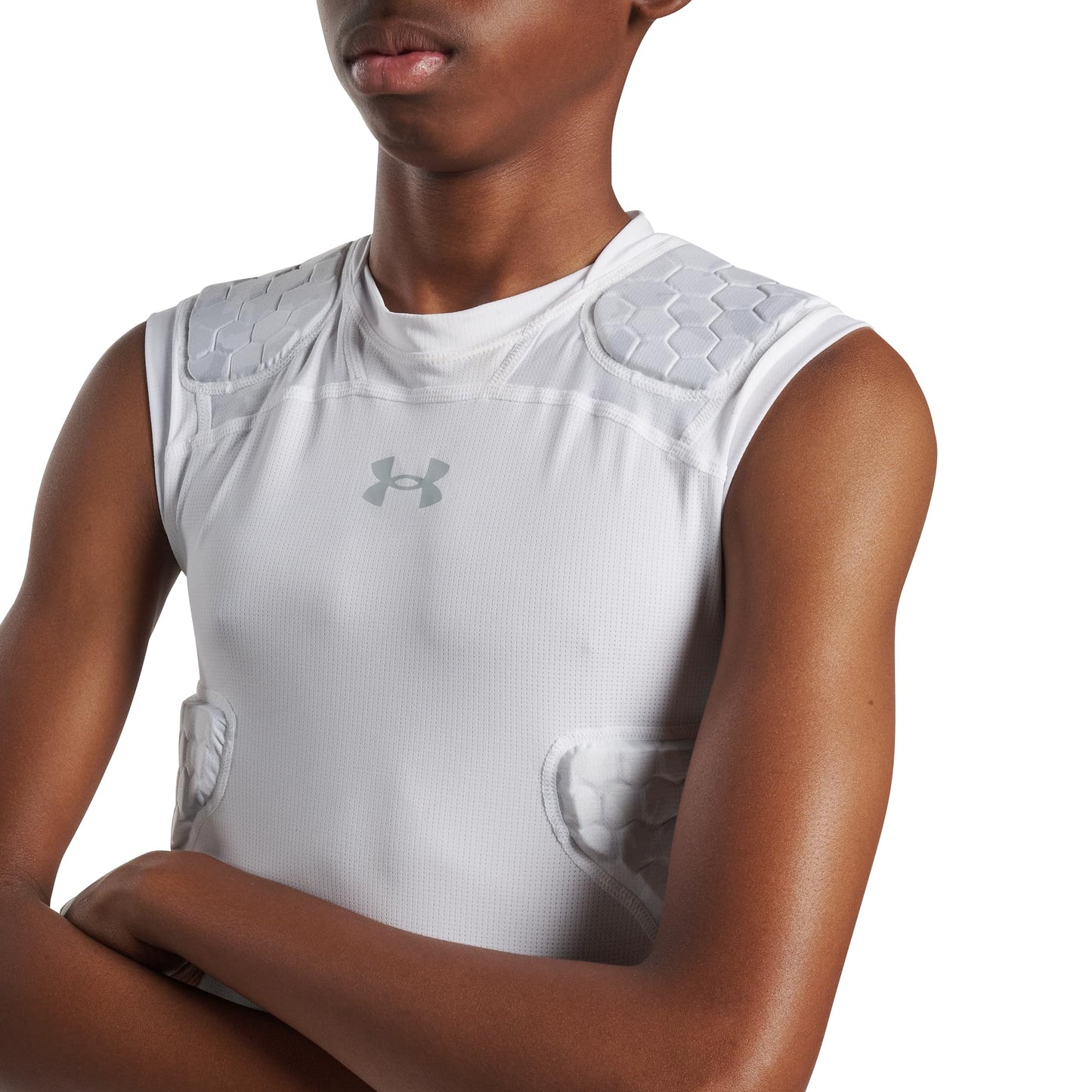 Under Armour Gameday Pro 5-Pad Youth Football Compression Shirt Protective Top