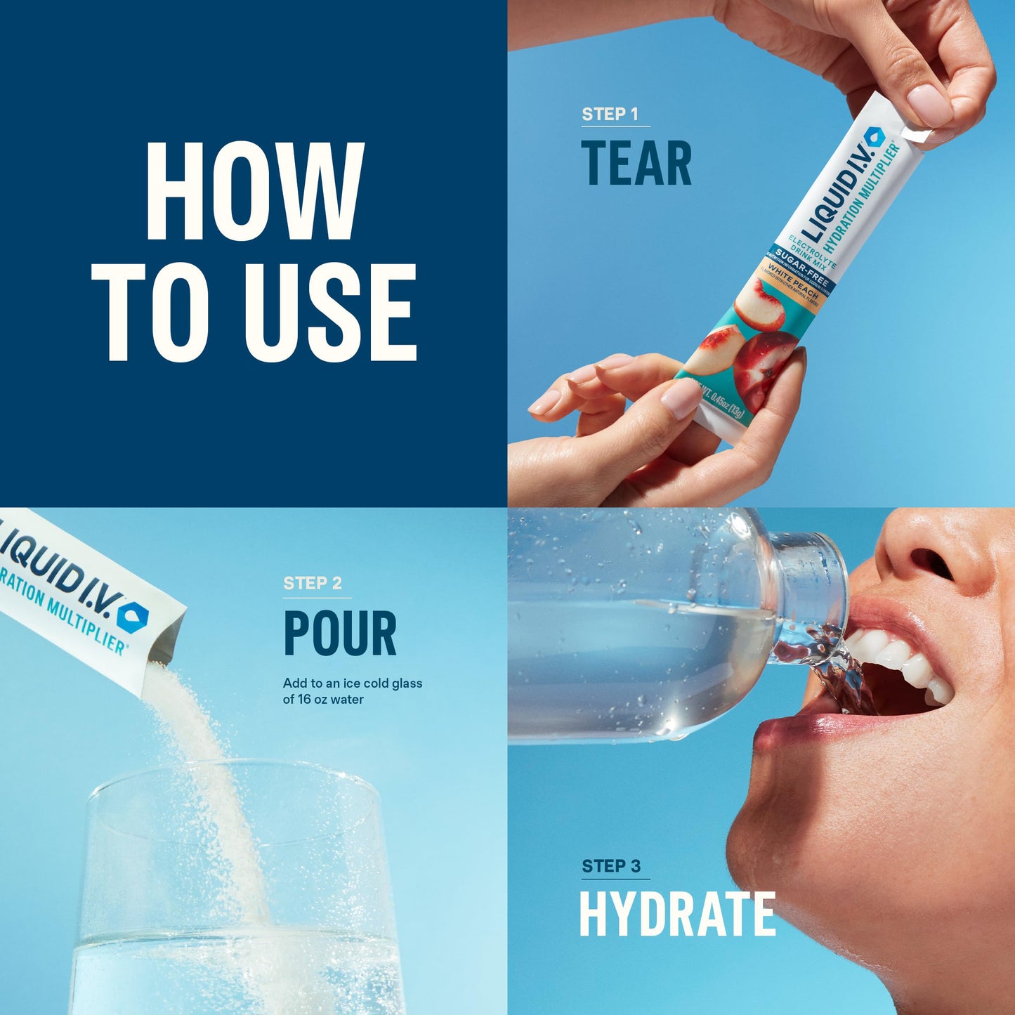 Liquid I.V.® Hydration Multiplier® Sugar-Free - Ring Pop Cherry | Electrolyte Powder Drink Mix | 1 Pack (14 Servings)