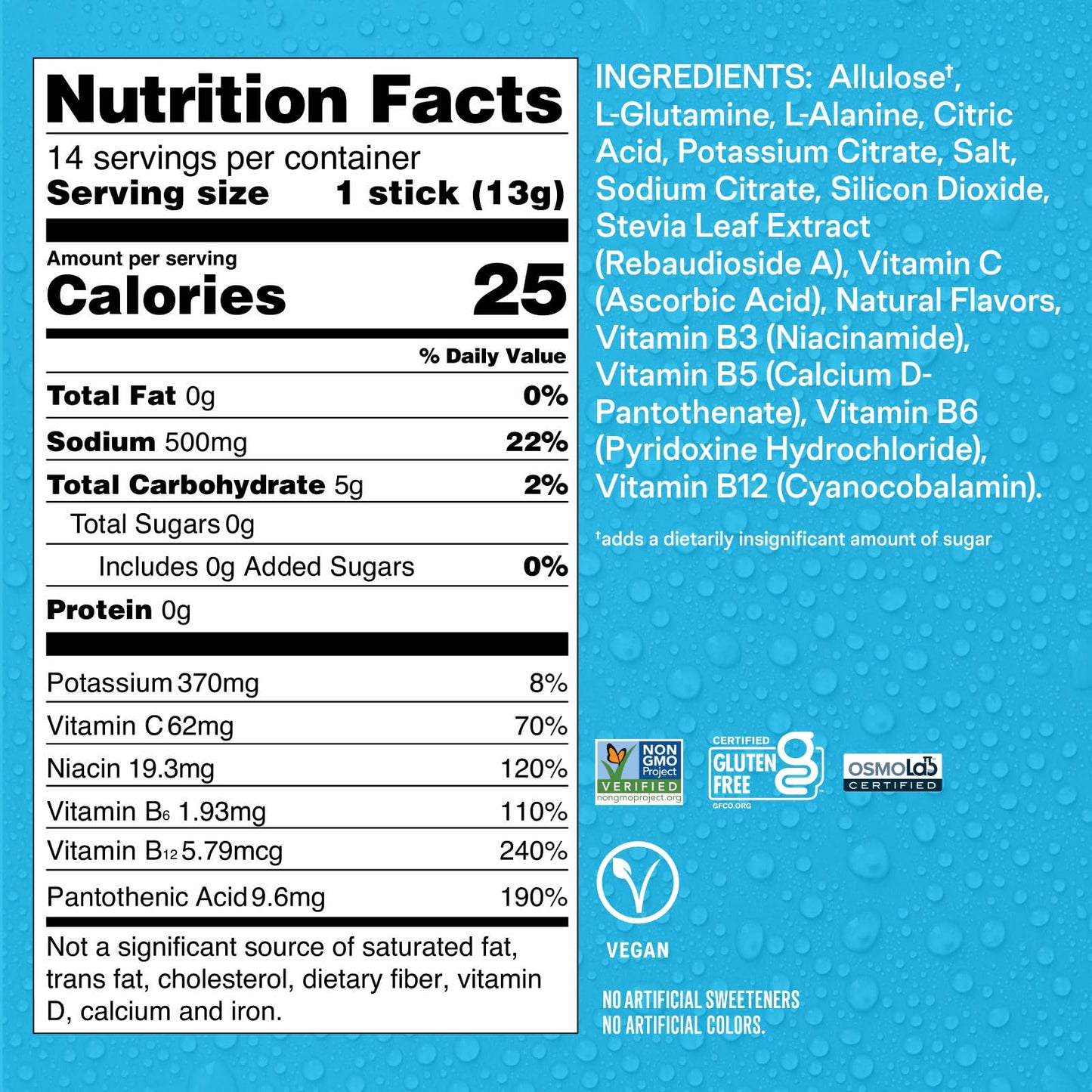 Liquid I.V.® Hydration Multiplier® Sugar-Free - Ring Pop Cherry | Electrolyte Powder Drink Mix | 1 Pack (14 Servings)