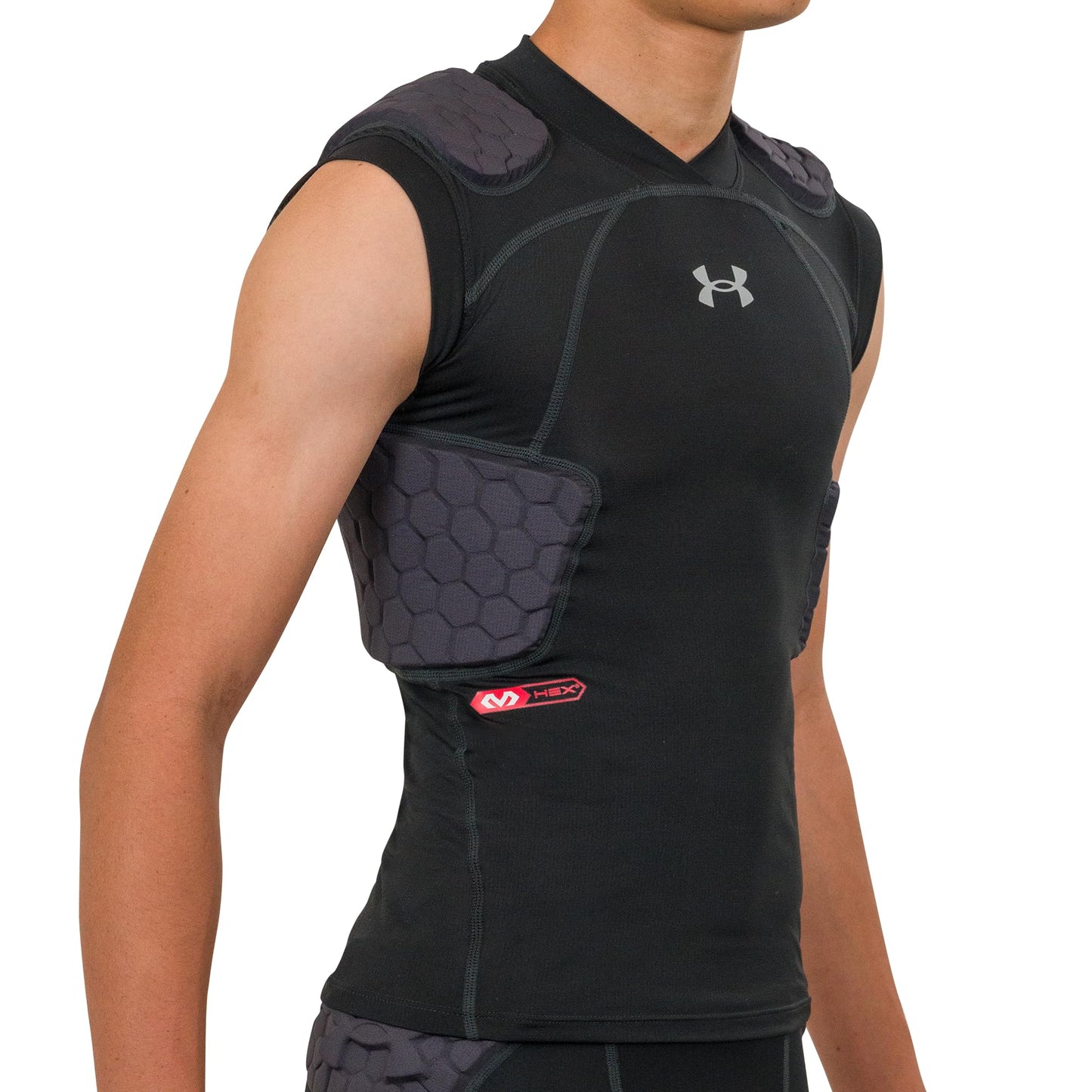 Under Armour Gameday Pro 5-Pad Youth Football Compression Shirt Protective Top