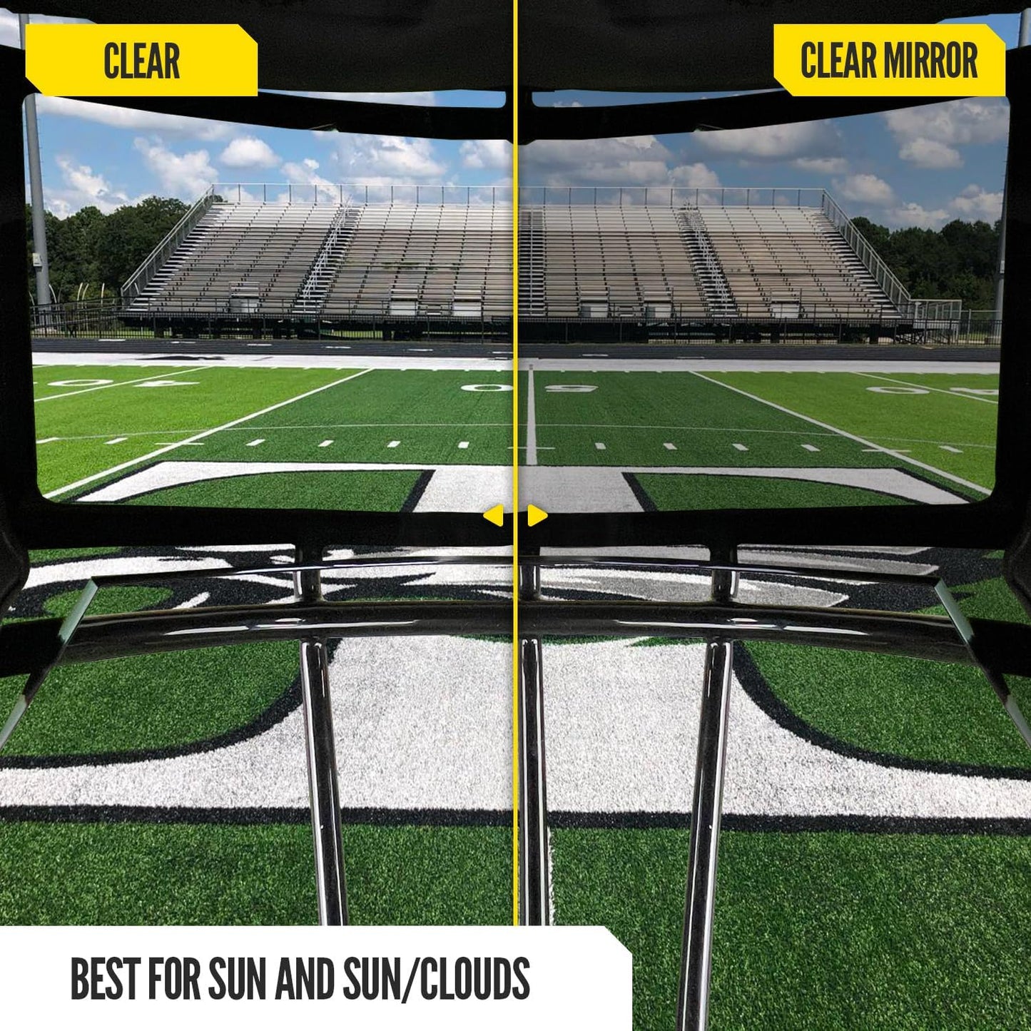 Nxtrnd VZR3 Football Visor, Curved Lens Technology, Fits Adult & Youth Football Helmets