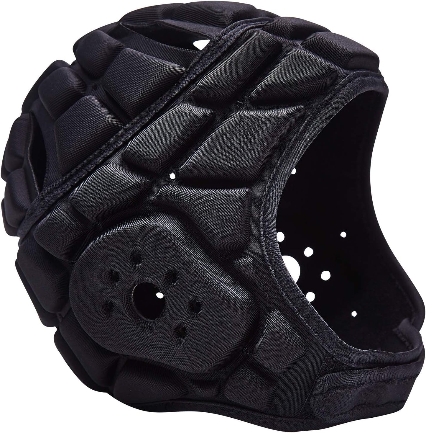 COOLOMG Soft Shell Flag Football Helmet 7v7 Rugby Helmet Scrum Cap | Soft Padded Helmet Soccer Goalie Headgear Adjustable Head Protector for Youth Kids Adult