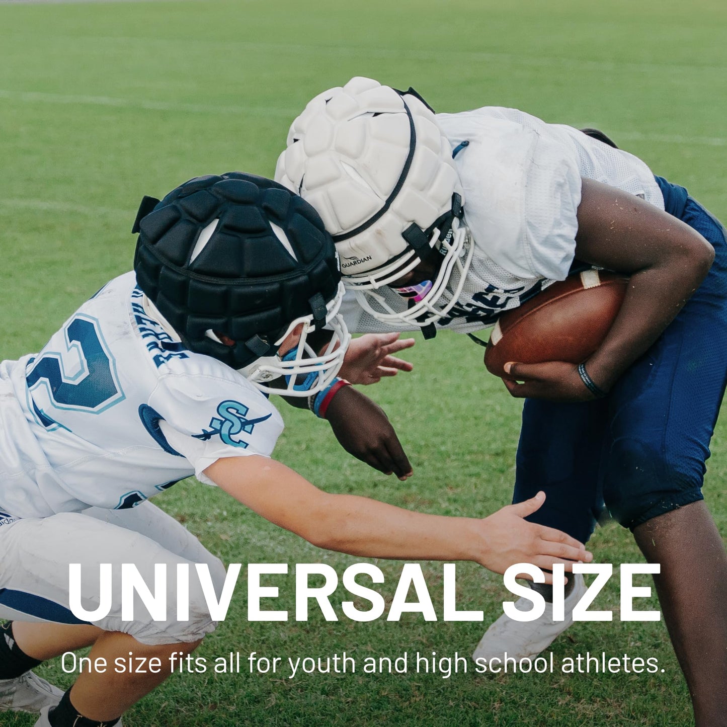 Guardian Cap - Soft-Shell Helmet Cover for Football and Lacrosse - Reduces Impact and Protects Helmets - One Size Fits All