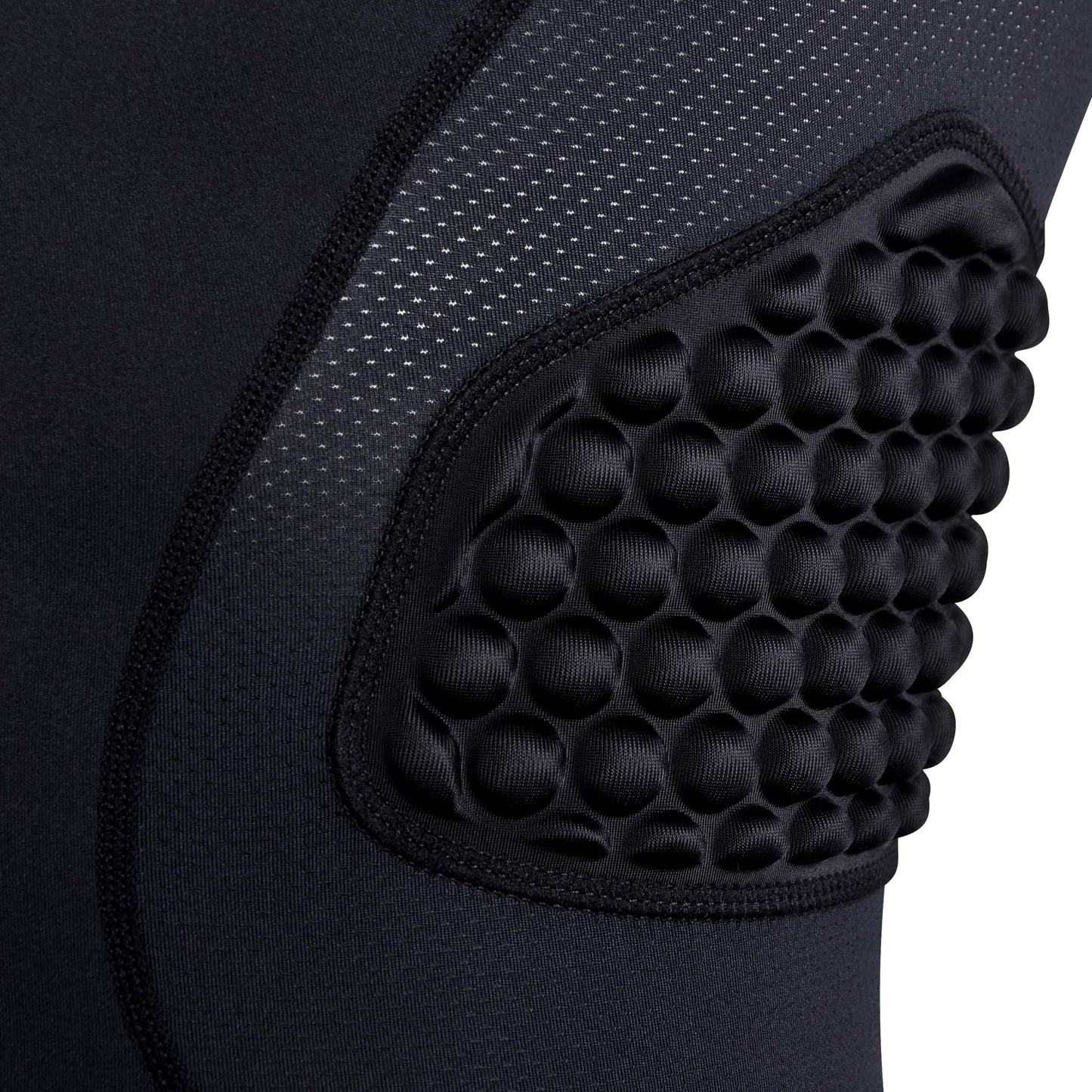 COOLOMG Mens Football Padded Compression Shirt Chest Rib Protector Baseball | Adult Heart Sternum Guard, 3-Pad Undershirt for Lacrosse Rugby Softball