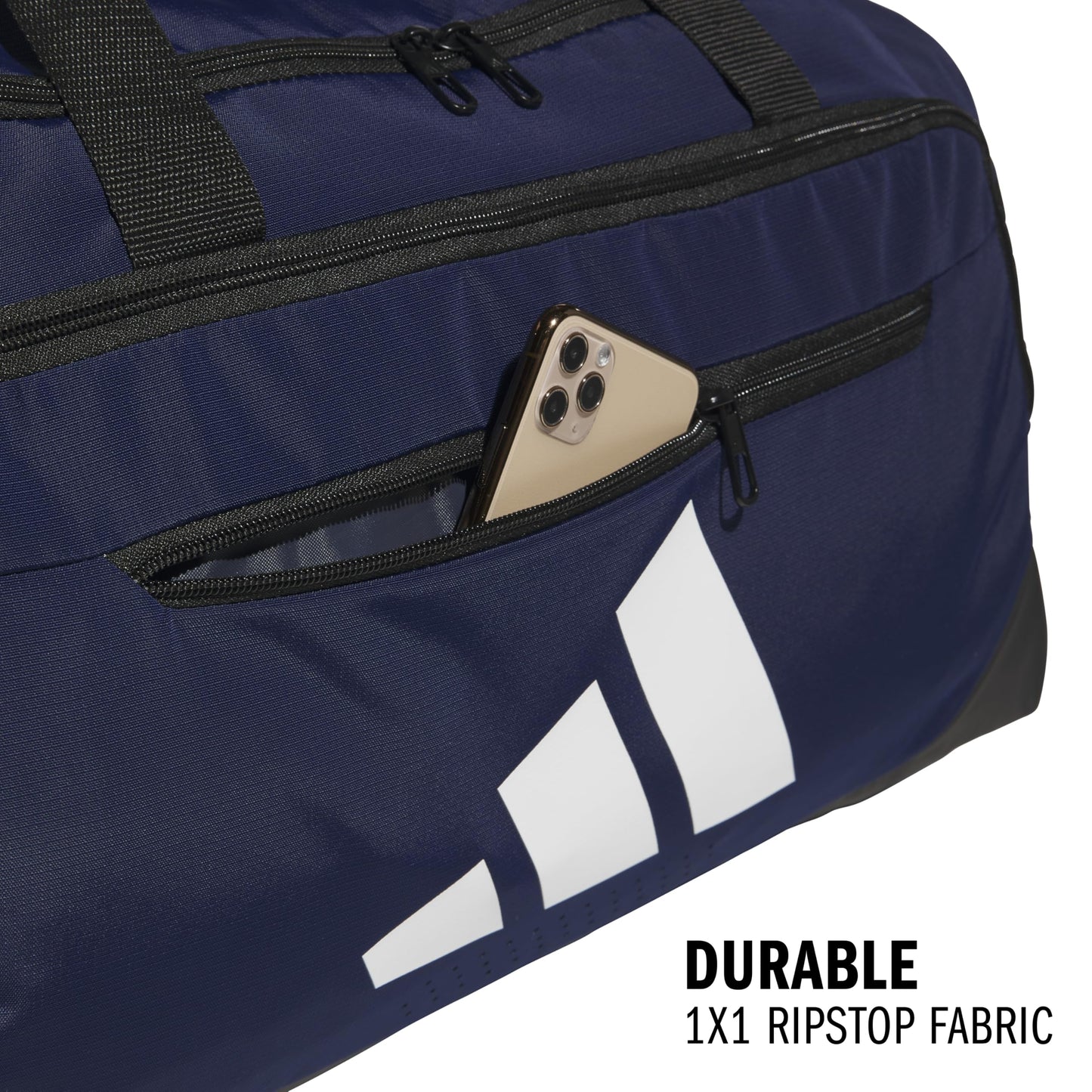 adidas Defender 5 Duffel Bag for Sports, Gym and Travel, Black, OSFA