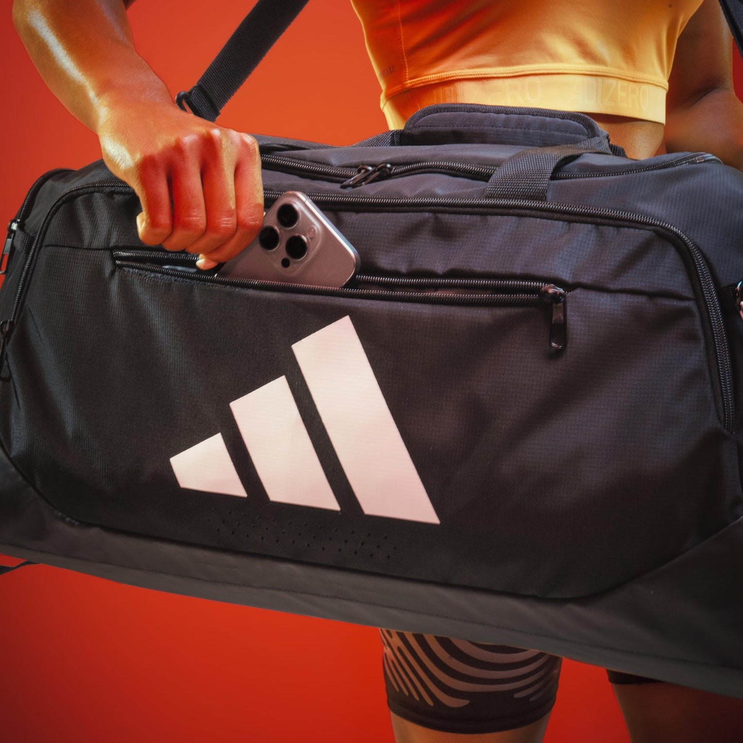adidas Defender 5 Duffel Bag for Sports, Gym and Travel, Black, OSFA